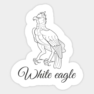 White Eagle Sticker